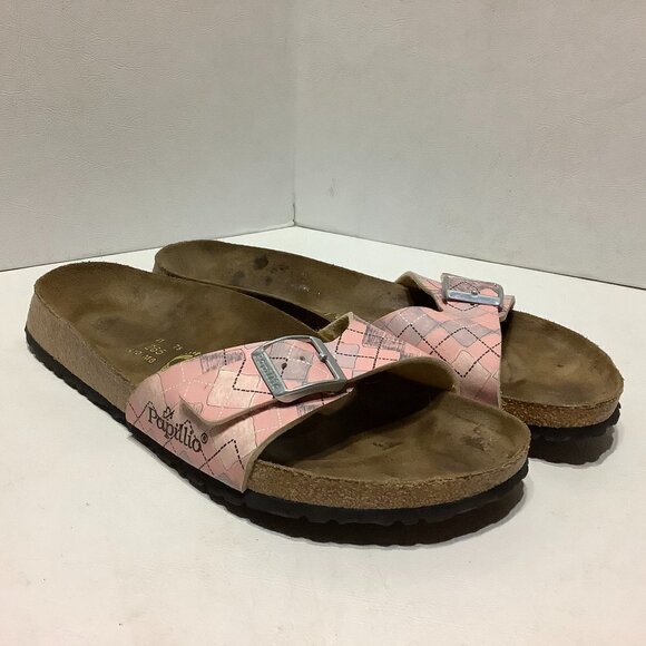 Birkenstock Papillio Madrid Slide Sandals Pink Size 41 Narrow Width - Picture 1 of 8